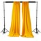 Pack of 2 Polyester Poplin Backdrop Drapes 96 x 58 Inch Semi-Opaque Event Panels